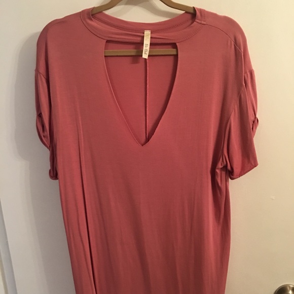 Mauve Long Tunic with Choker - Picture 1 of 3